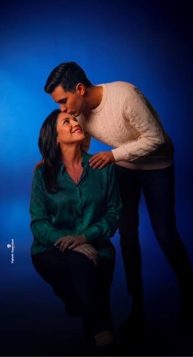Banner dia de la madre, Pareja de Madre e hijo para mobile